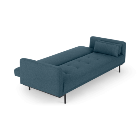 Harlow Click Clack Sofa Bed, Orleans Blue