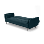 Harlow Click Clack Sofa Bed, Steel Blue Velvet