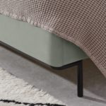 Harlow Double Bed, Sage Green Velvet