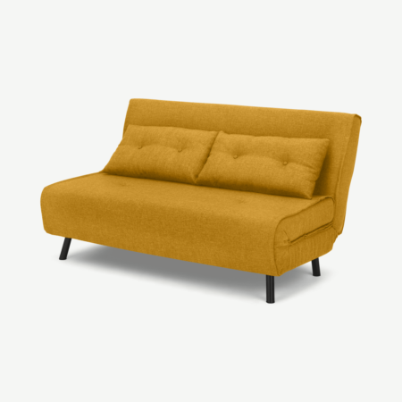 Haru Large Double Sofa Bed, Butterscotch Yellow