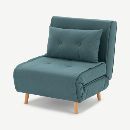 Haru Single Sofa Bed, Sherbet Blue