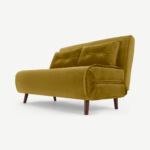 Haru Small Sofa Bed, Vintage Gold Velvet