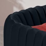 Helma Accent Armchair, Twilight Blue Velvet