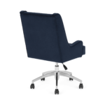Higgs Office Chair, Royal Blue Velvet