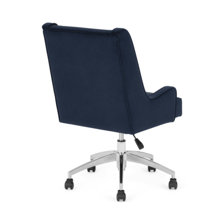 Higgs Office Chair, Royal Blue Velvet