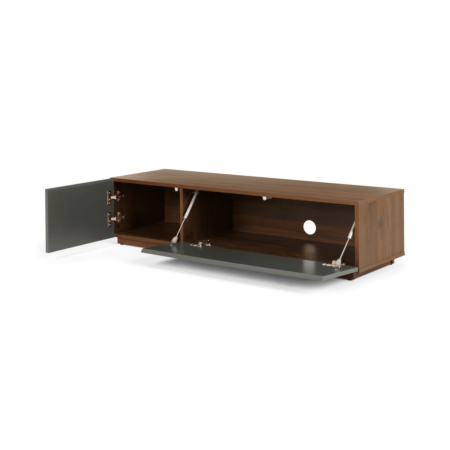 Hopkins Media Unit, Walnut Effect & Grey