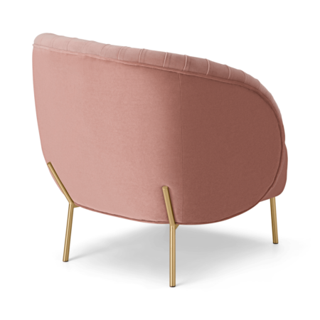 Ilana Accent Armchair, Vintage Pink Velvet