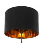 Jacy Floor Lamp, Black & Copper