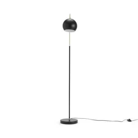 Jak Arch Overreach Floor Lamp, Black & Brass