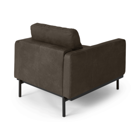 Jarrod Armchair, Truffle Brown Leather