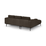 Jarrod Left Hand facing Chaise End Corner Sofa, Truffle Brown Leather