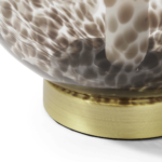 Julia Table Lamp, Tortoiseshell Glass & Brass