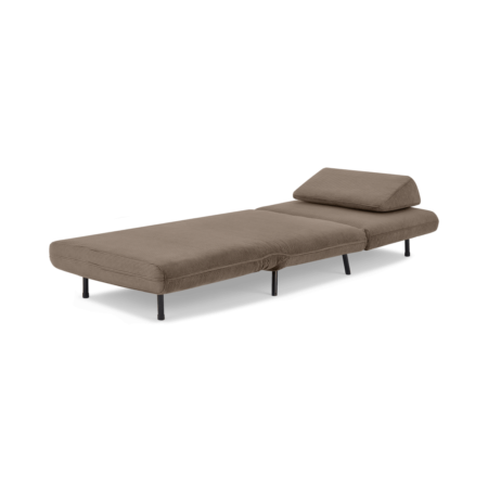 Kahlo Single Seat Sofa Bed, Taupe Corduroy Velvet