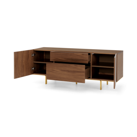 Keaton Sideboard, Walnut & Brass