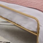 Kiruna King Size Bed, Brass