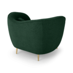 Kooper Accent Armchair, Forest Green Weave