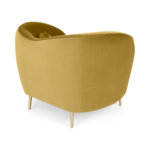 Kooper Accent Armchair, Vintage Gold Velvet