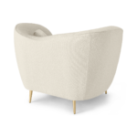 Kooper Accent Armchair, Whitewash Boucle