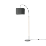 Kyle Overreach Floor Lamp, Grey