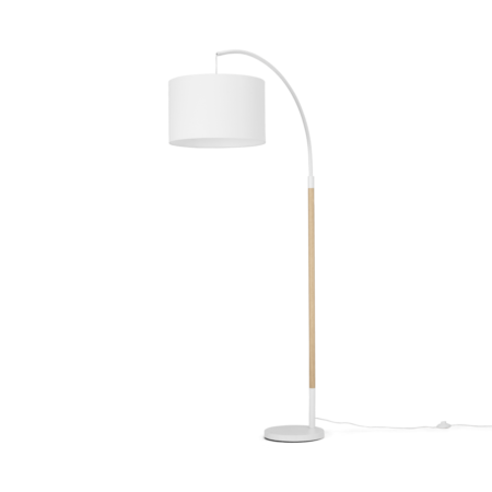 Kyle Overreach Floor Lamp, White