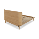 Liana Double Bed, Ash & Rattan