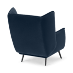 Linden Accent Armchair, Ocean Blue Velvet