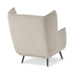 Linden Accent Armchair, Stone Micro Corduroy Velvet