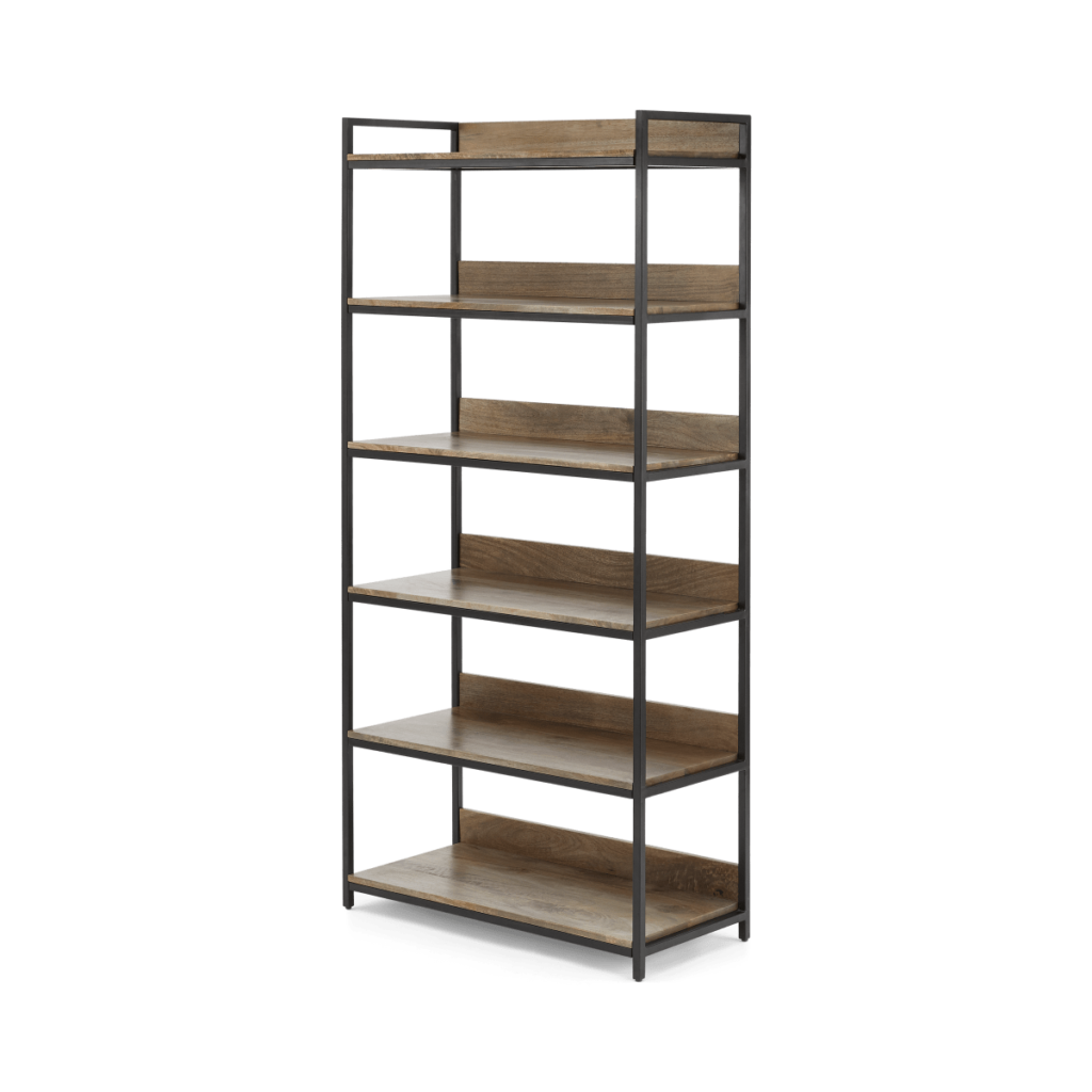 Lomond Modular Shelves, Mango Wood and Black • Sofas Etc
