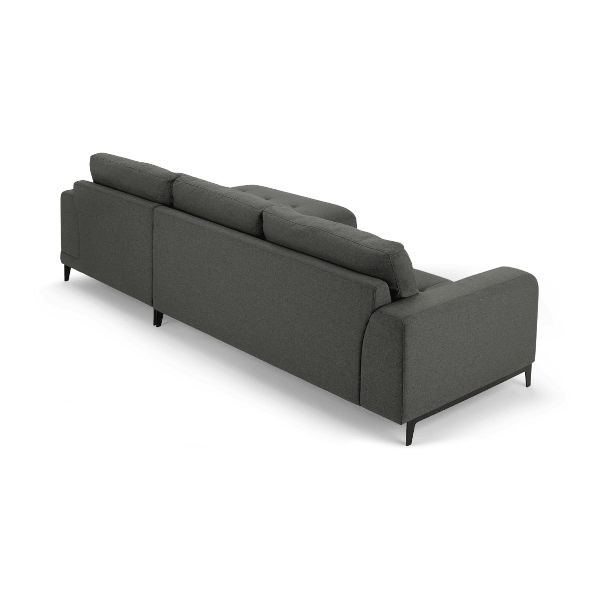 Luciano Right Hand Facing Chaise End Corner Sofa, Hudson Grey • Sofas Etc