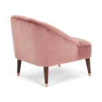 Margot Accent Armchair, Old Rose Velvet