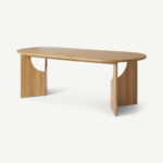 Mekkin 6-8 Seat Extending Dining Table, Oak