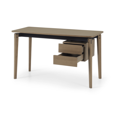 Mellor Desk, Dark Stained Oak & Textured Charcoal