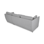 Milner Right Hand Facing Corner Storage Sofa Bed with Foam Mattress, Granite Grey