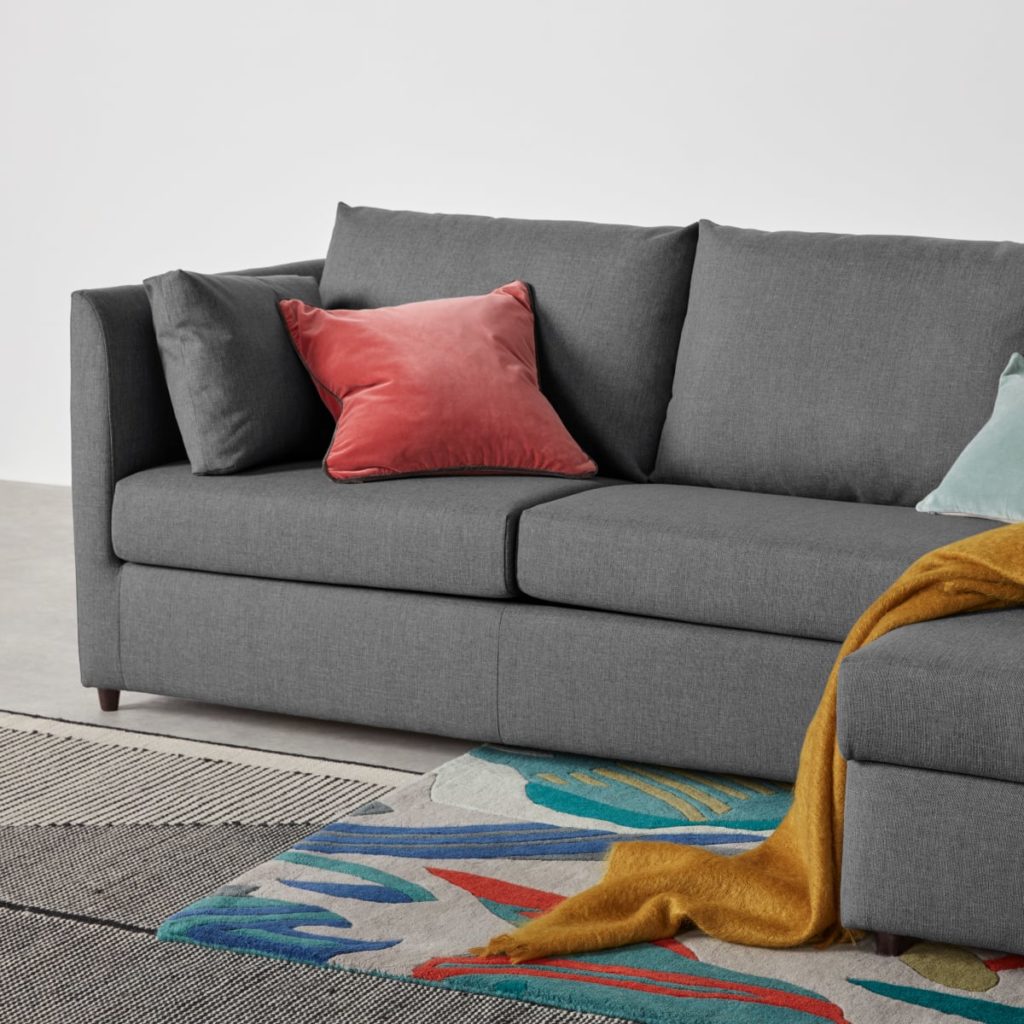 Bessie Large Double Sofa Bed, Midnight Weave • Sofas Etc