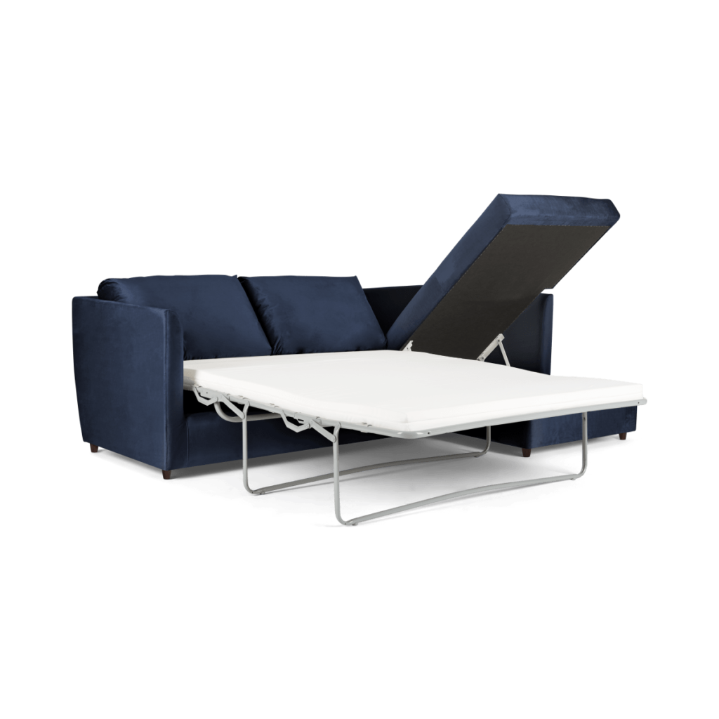 Bessie Large Double Sofa Bed, Midnight Weave • Sofas Etc