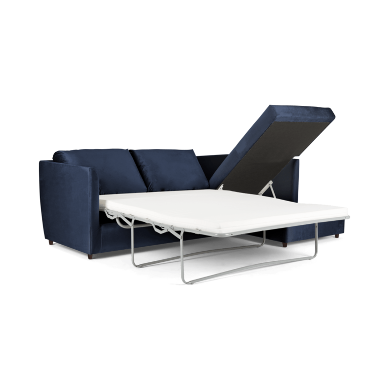 Milner Right Hand Facing Corner Storage Sofa Bed with Memory Foam