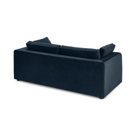 Mogen 3 Seat Sofa Bed, Sapphire Blue Velvet