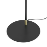 Octavia Floor Lamp, Black & Brass