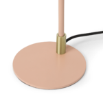 Octavia Table Lamp, Pink & Brass