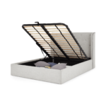 Ormond King Size Ottoman Storage Bed, Chic Grey