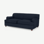 Orson 3 Seater Sofa Bed, Dark Blue Weave