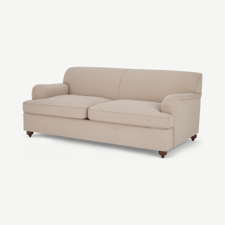 Orson 3 Seater Sofa Bed, Natural Weave