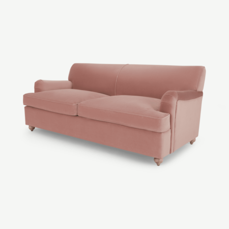 Orson 3 Seater Sofa Bed, Vintage Pink Velvet