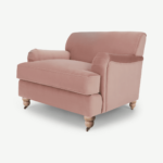 Orson Armchair, Vintage Pink Velvet