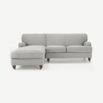 Orson Left Hand Facing Chaise End Corner Sofa, Chic Grey