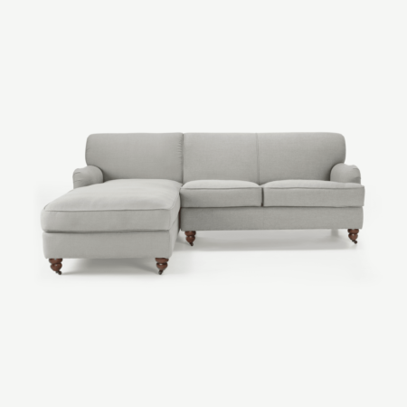 Orson Left Hand Facing Chaise End Corner Sofa, Chic Grey