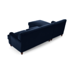 Orson Left Hand Facing Chaise End Corner Sofa, Ink Blue Velvet