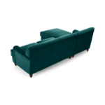 Orson Left Hand Facing Chaise End Corner Sofa, Seafoam Blue Velvet