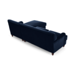 Orson Right Hand Facing Chaise End Corner Sofa, Ink Blue Velvet