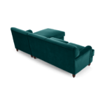 Orson Right Hand Facing Chaise end Corner Sofa, Seafoam Blue Velvet